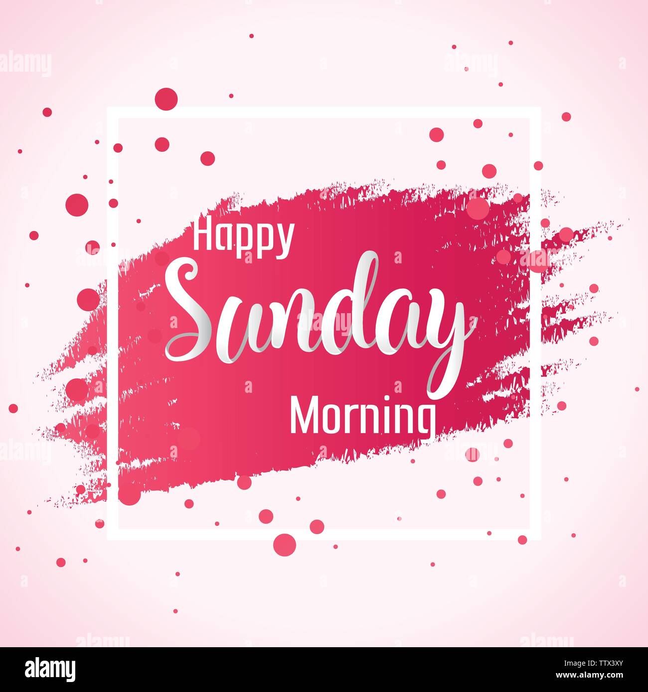 Abstract Happy Sunday Morning Background illustration Vector Concept