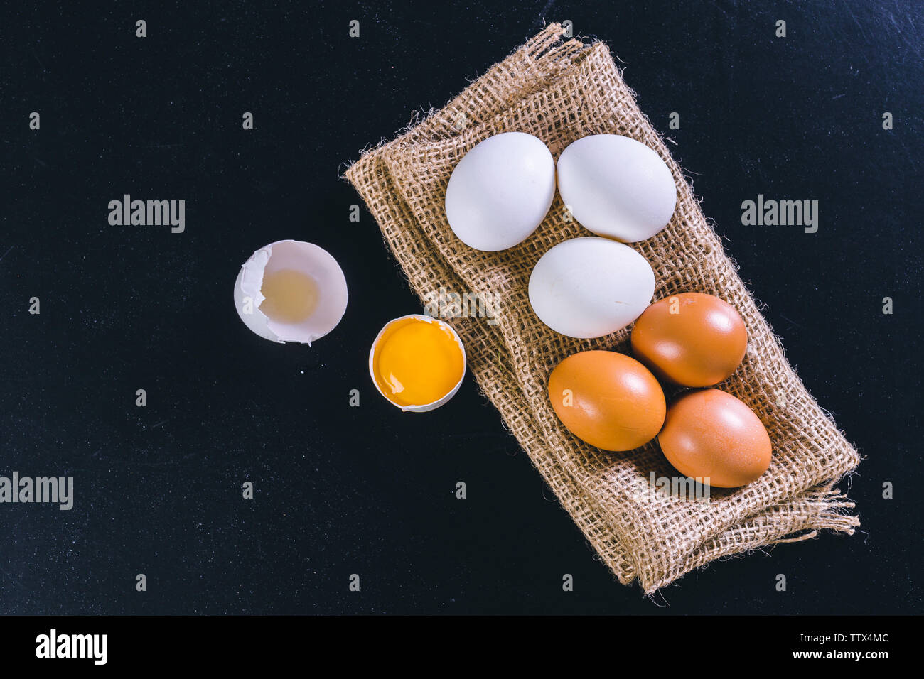 egg on black background Stock Photo - Alamy