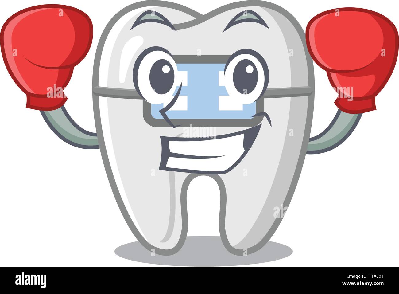 Boxing braces in the character gear box Stock Vector Image & Art - Alamy