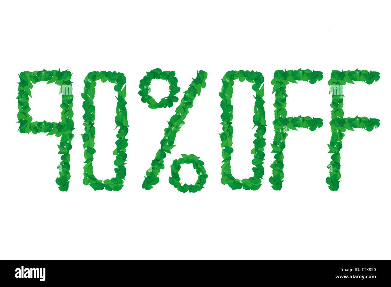 90 % Discount sign Stock Photo - Alamy