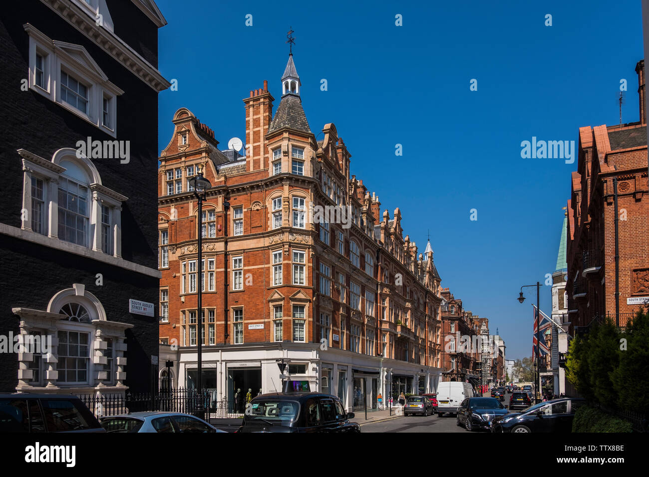 South Audley Street, Mayfair, London, England, U.K Stock Photo Alamy