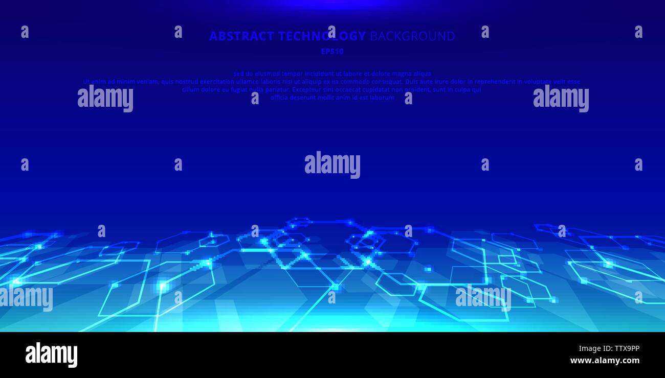 Abstract technology hexagons genetic and social network pattern ...
