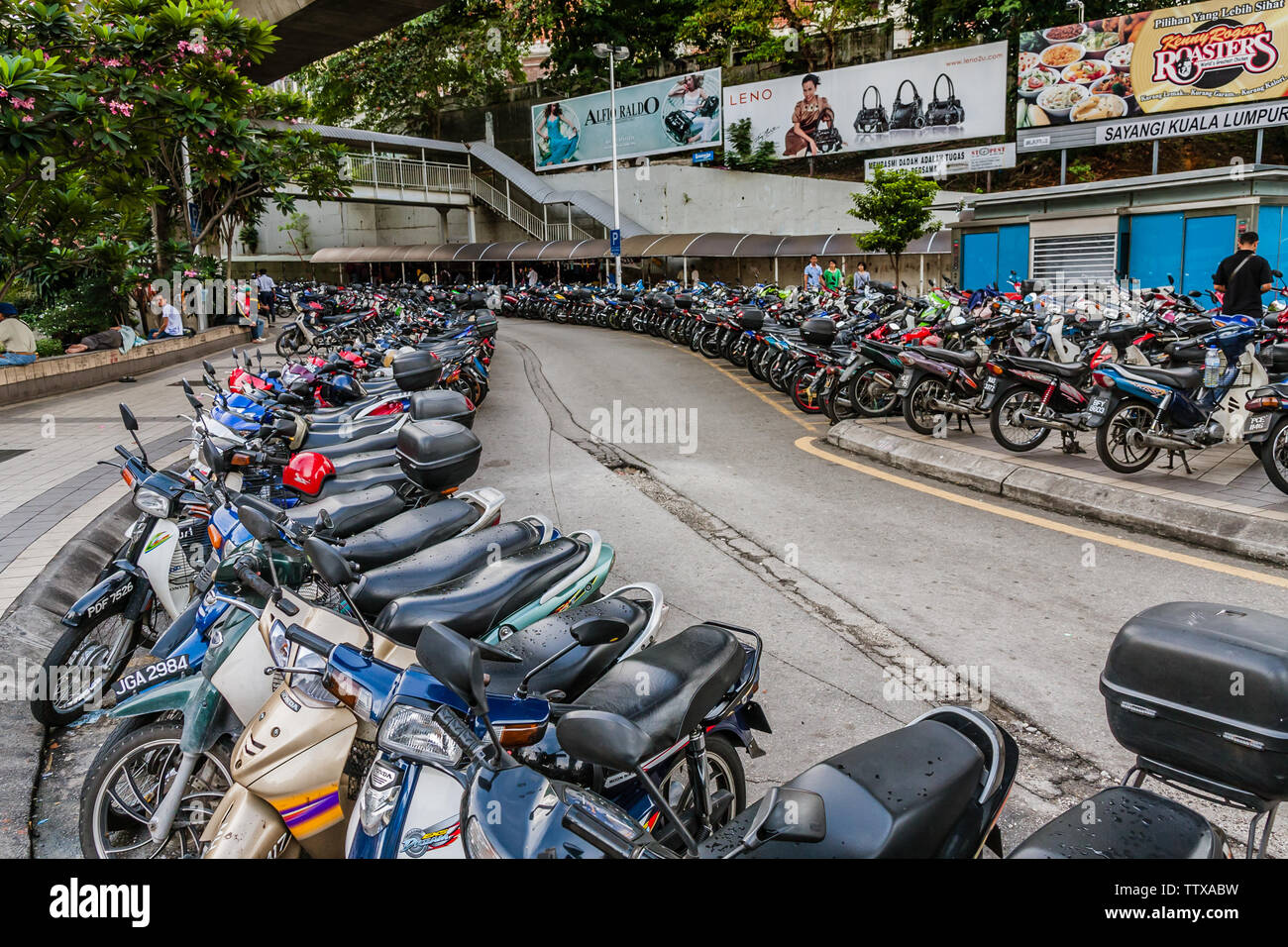 A full bike parking lot, Kuala Lumpur, Malaysia Stock Photo Alamy