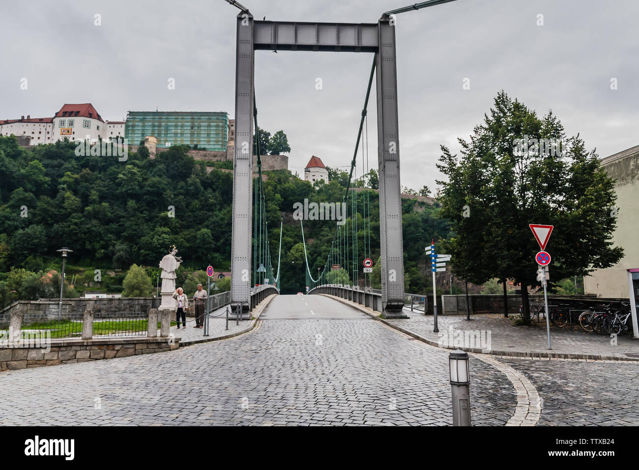 Prinzregent-Luitpold Brücke (The Luitpold Bridge), Passau Stock Photo