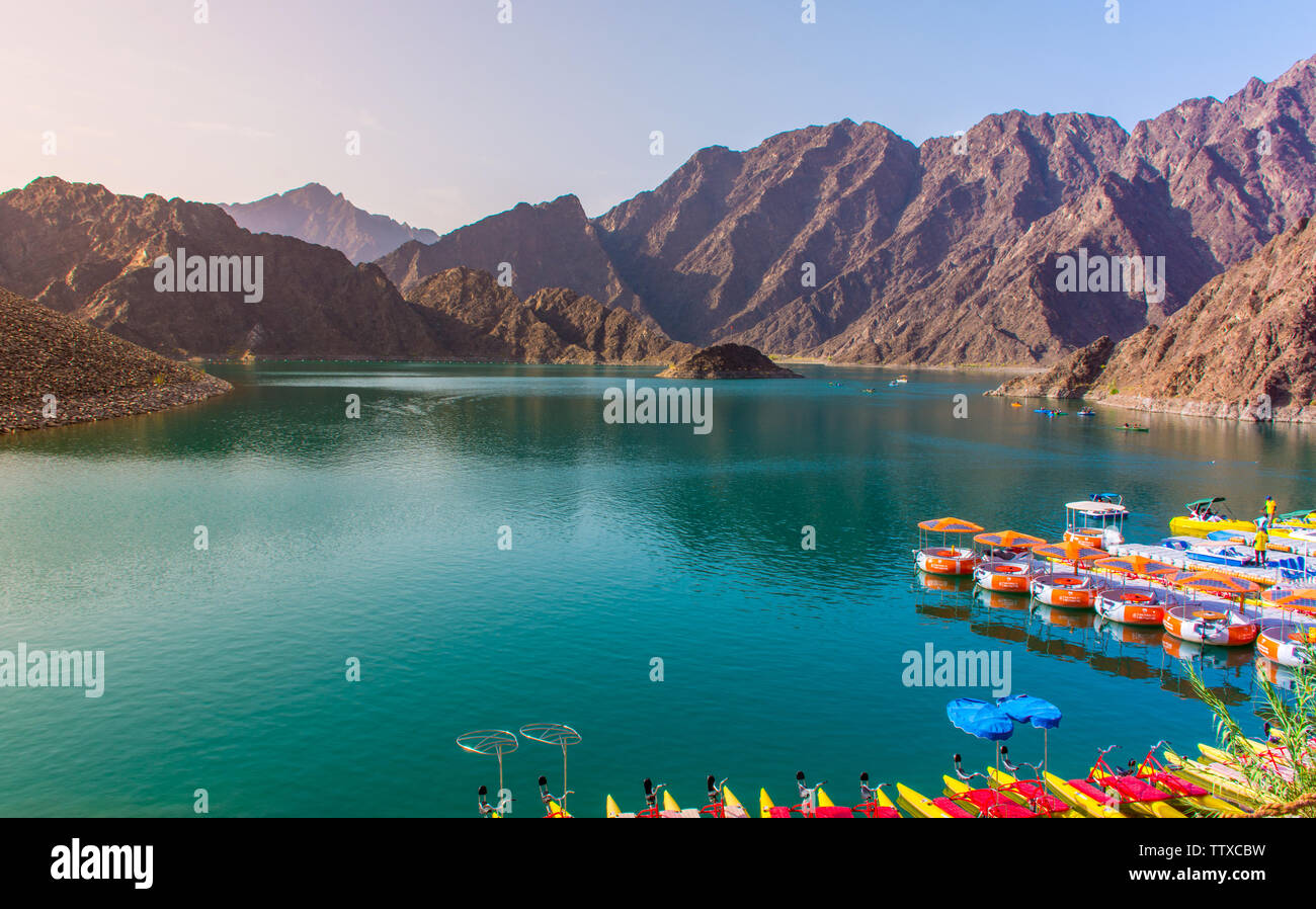 Hatta Water Dam beautiful place for Water Adventure Activities like