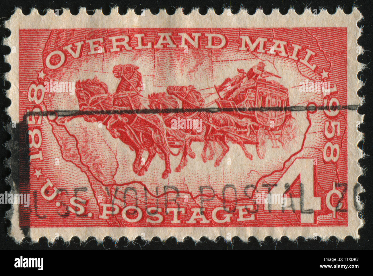 UNITED STATES CIRCA 1958 stamp printed by United states shows