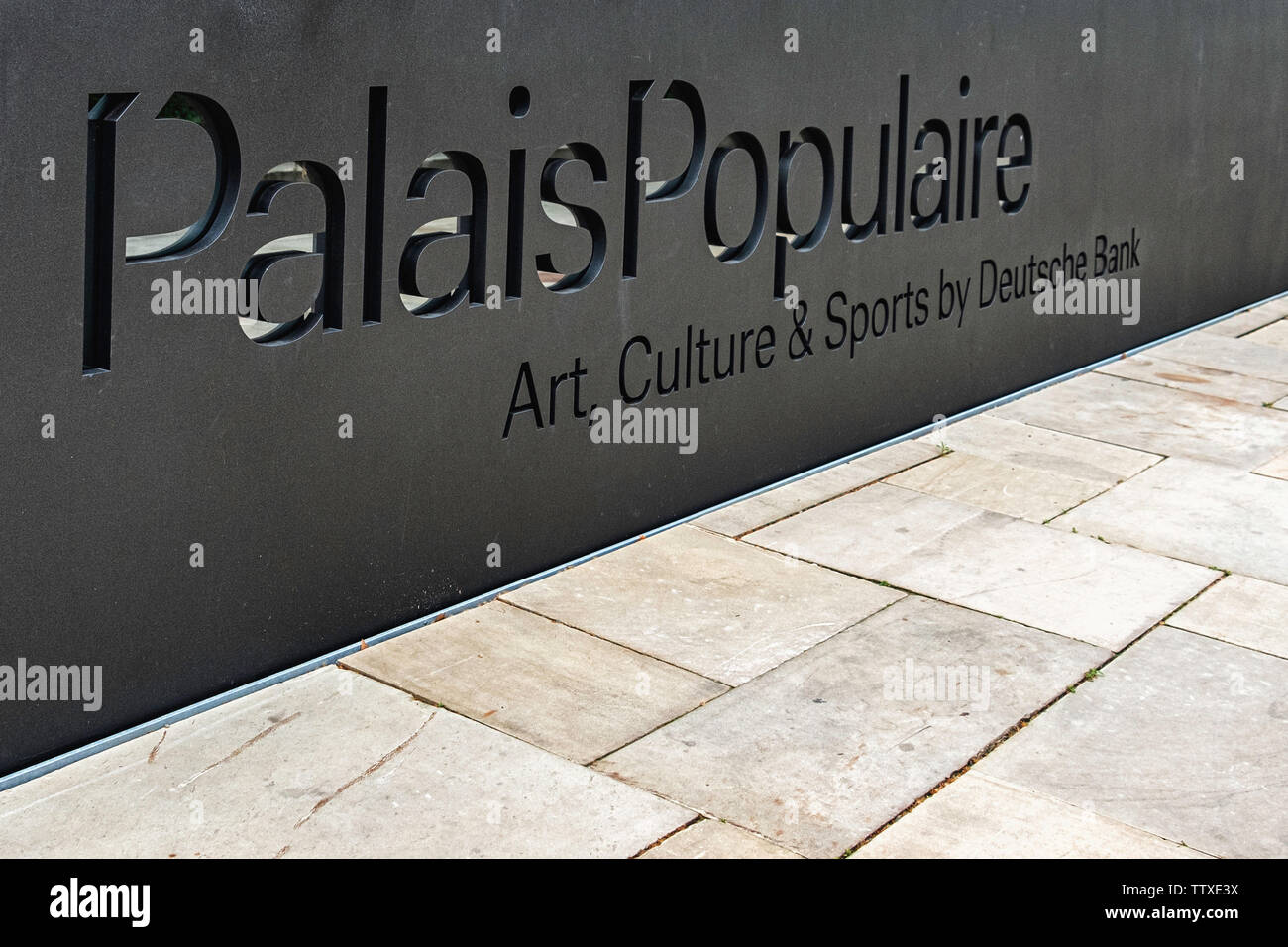 Palais Populaire Art, Culture & Sports By Deutsche Bank. Gallery, cafe & events venue In Mitte-Berlin Stock Photo