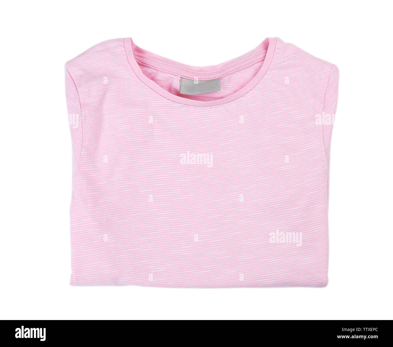 Blank pink t-shirt on white background Stock Photo - Alamy