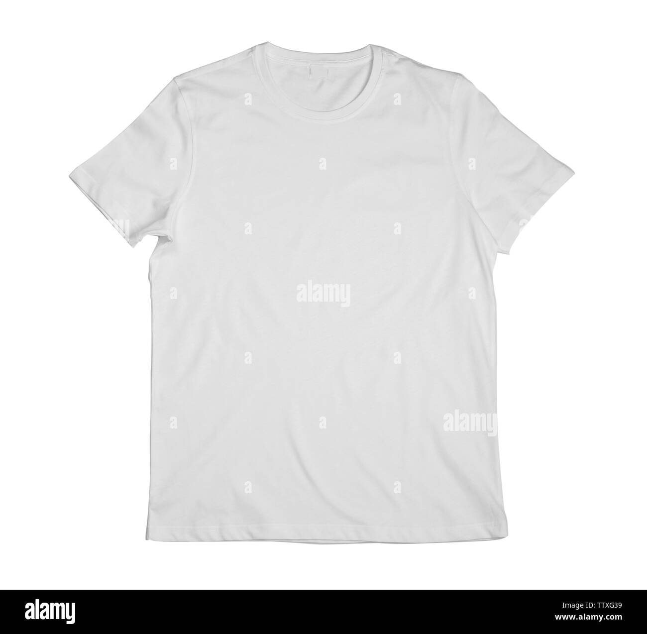 Blank light tshirt on white background Stock Photo Alamy