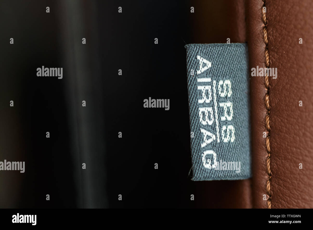 airbag sign in car. car safety concept Stock Photo Alamy