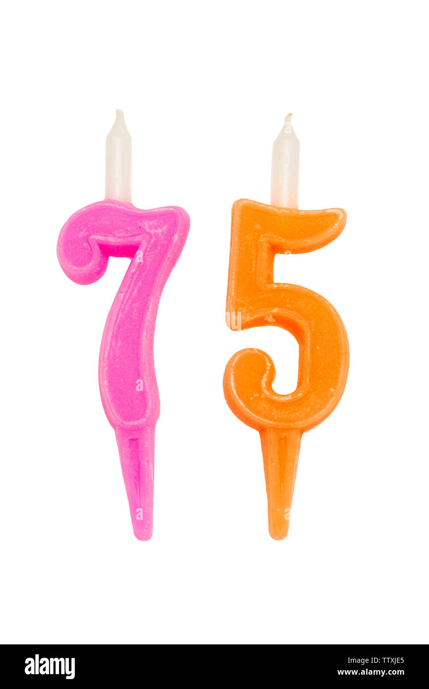 Birthday candles number Stock Photo Alamy