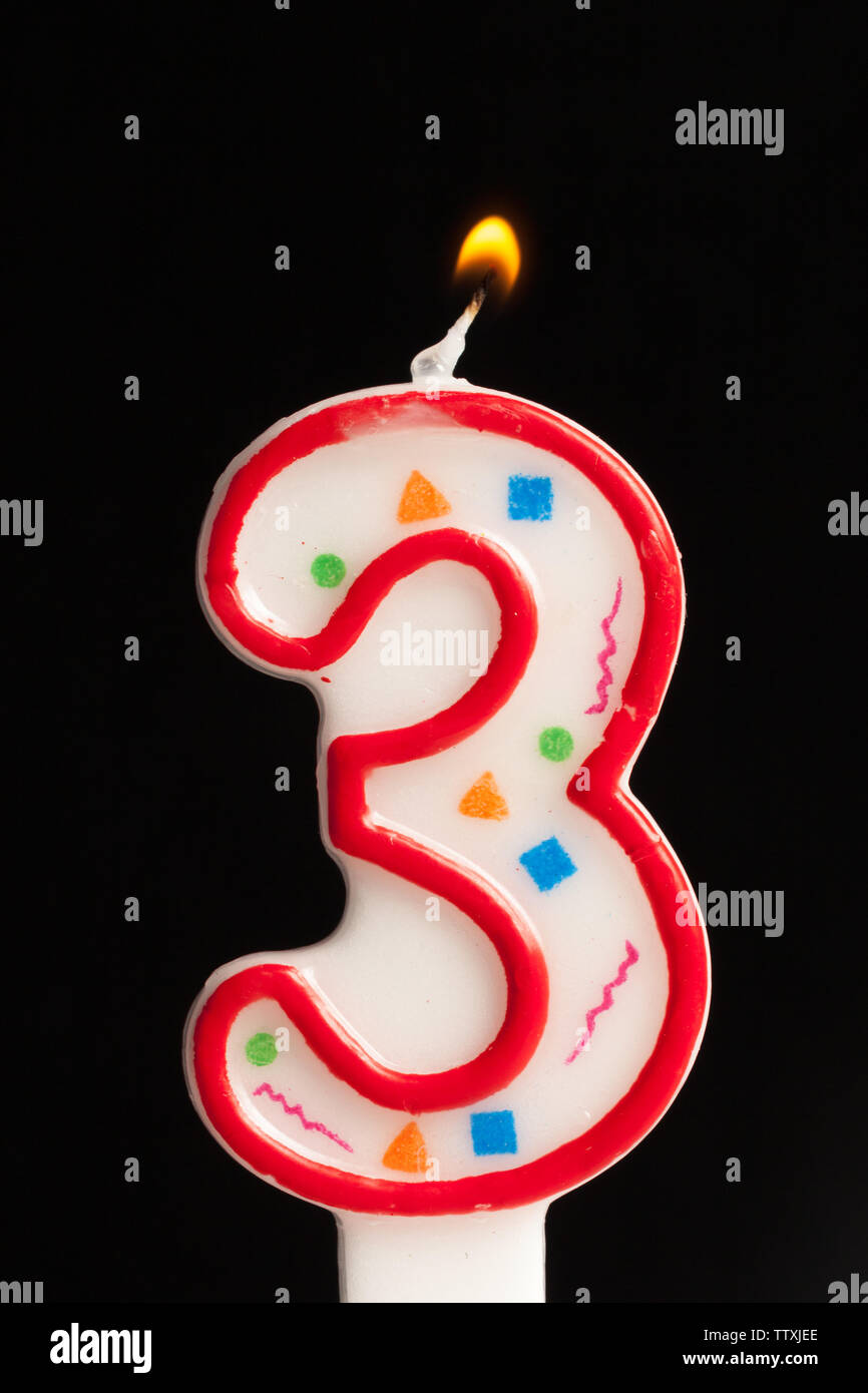 Birthday candles number Stock Photo Alamy