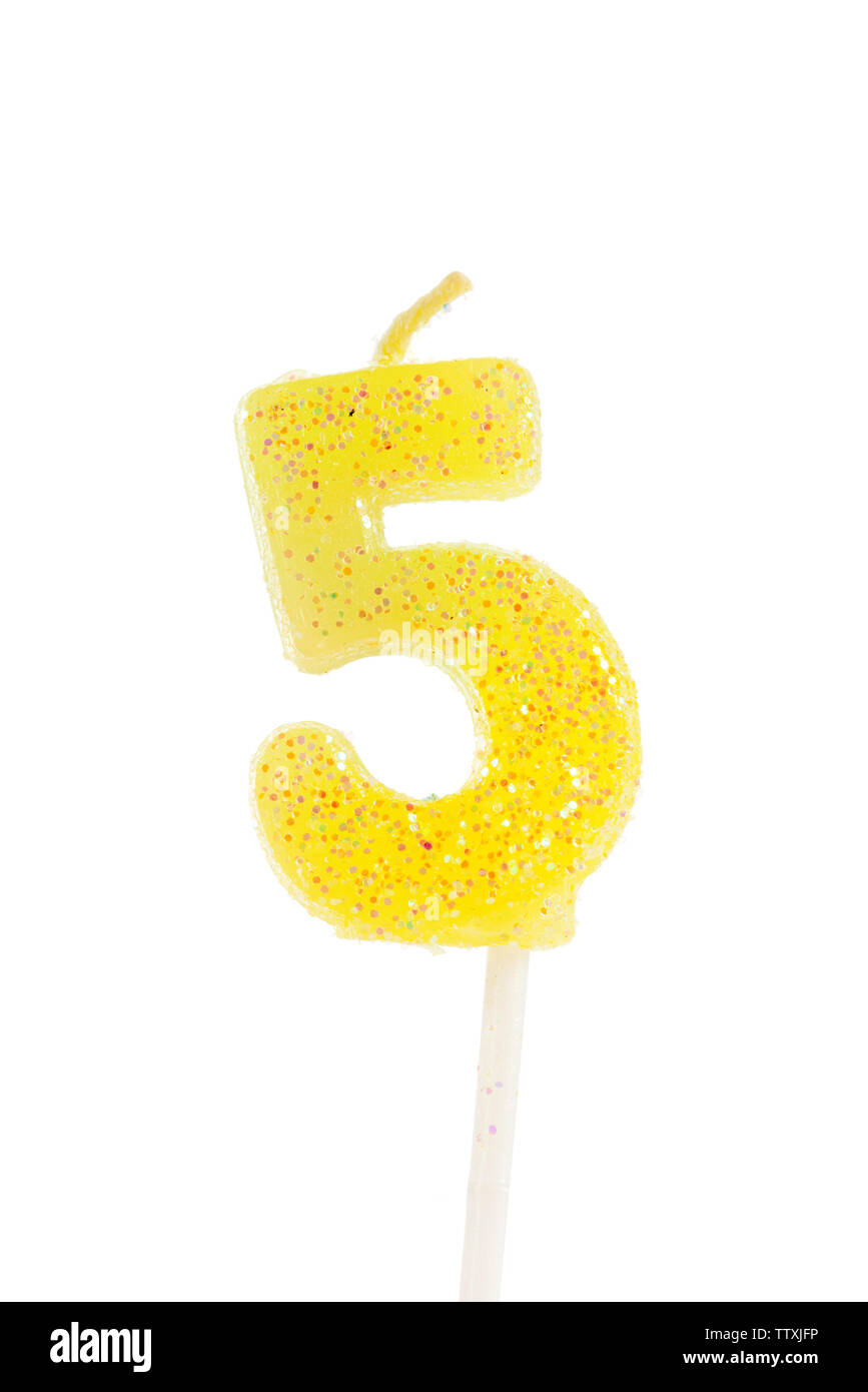 Birthday candles number Stock Photo Alamy