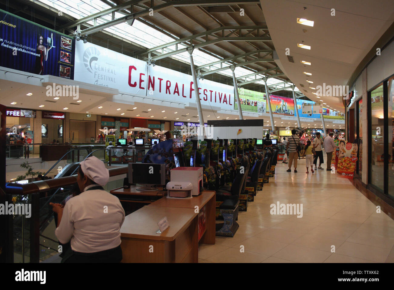 Game arcade in a shopping mall, Phuket, Thailand Stock Photo