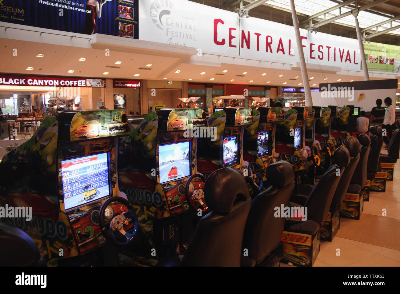 Game arcade in a shopping mall, Phuket, Thailand Stock Photo