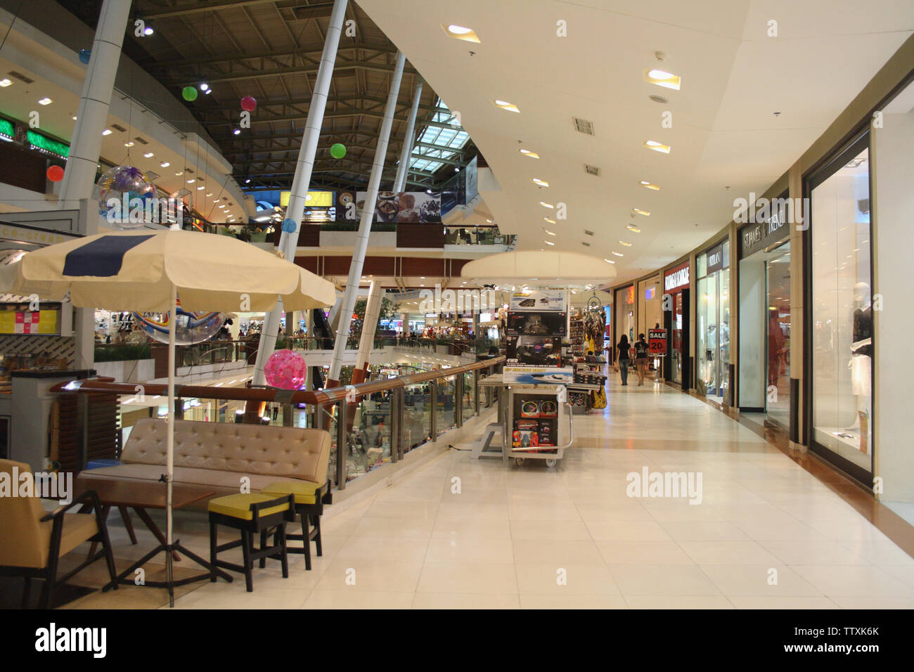 Interiors of a shopping mall, Phuket, Thailand Stock Photo