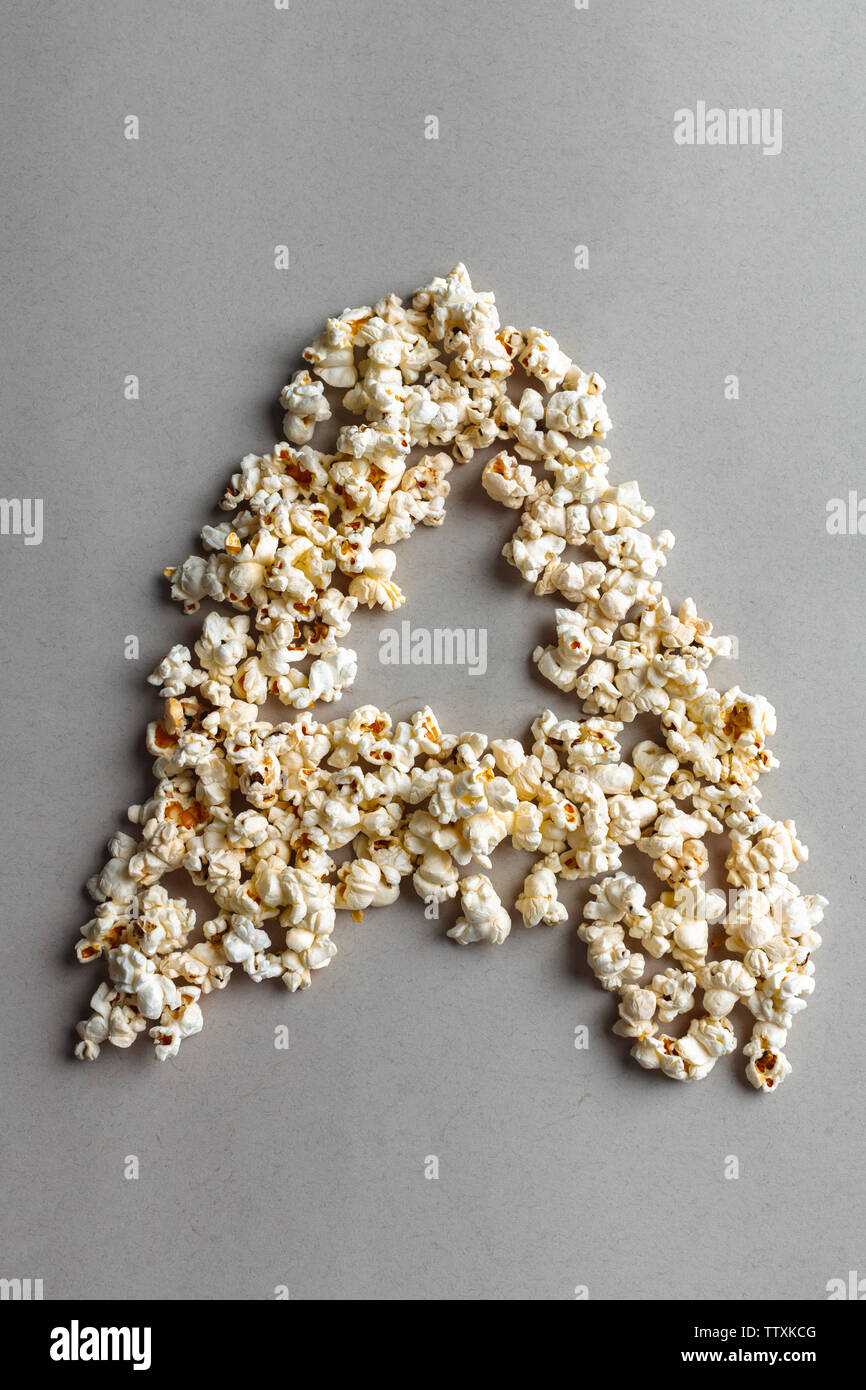 PopCorn Alphabet, isolated Stock Photo Alamy