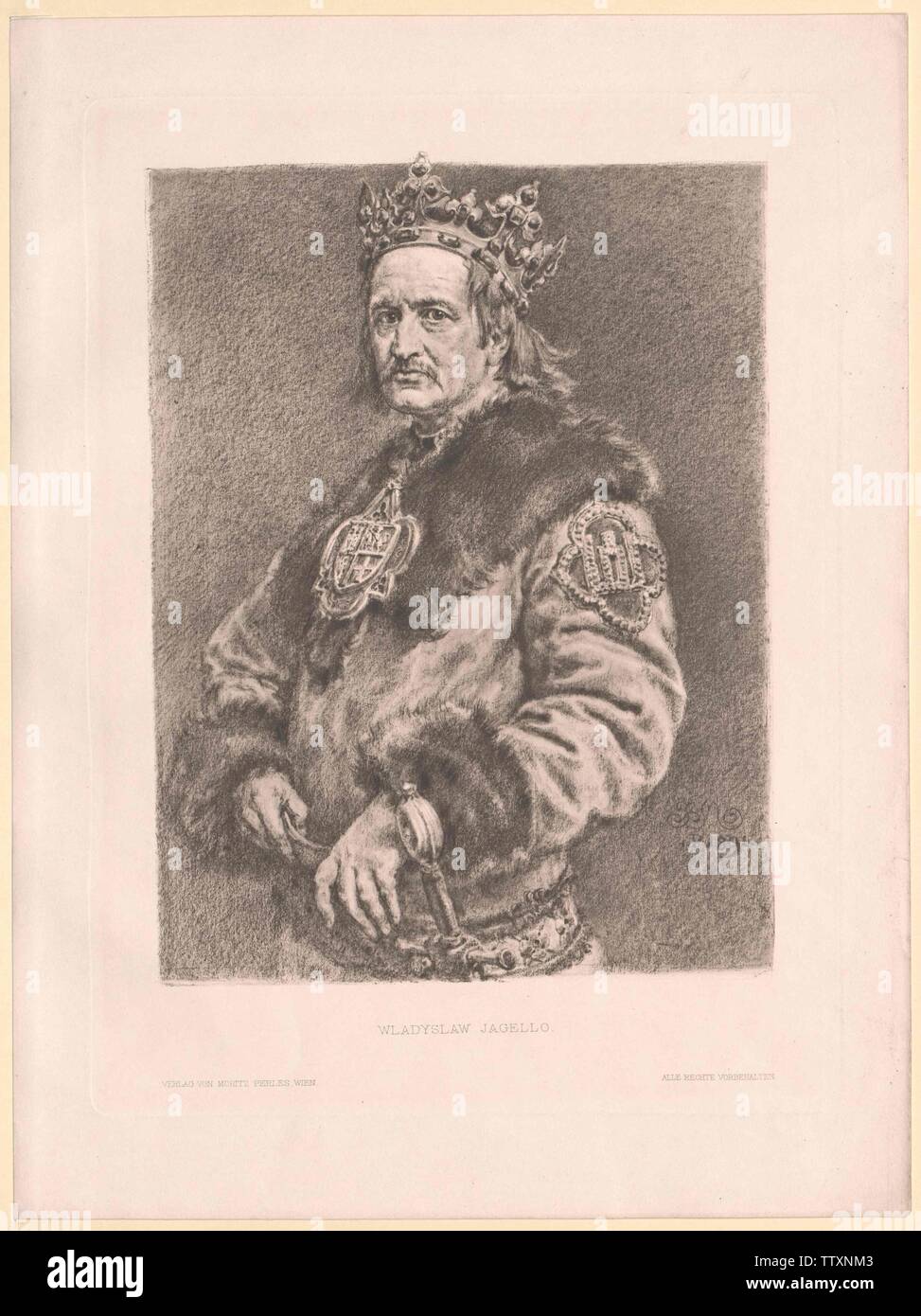 Vladislav II, King of Poland, Additional-Rights-Clearance-Info-Not-Available Stock Photo