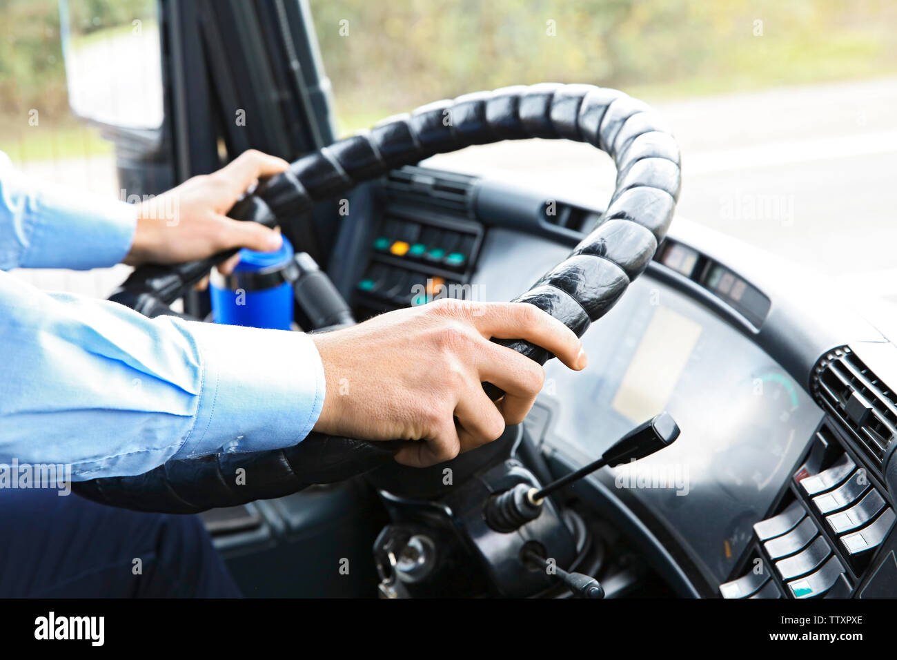 Bus steering wheel hires stock photography and images Alamy