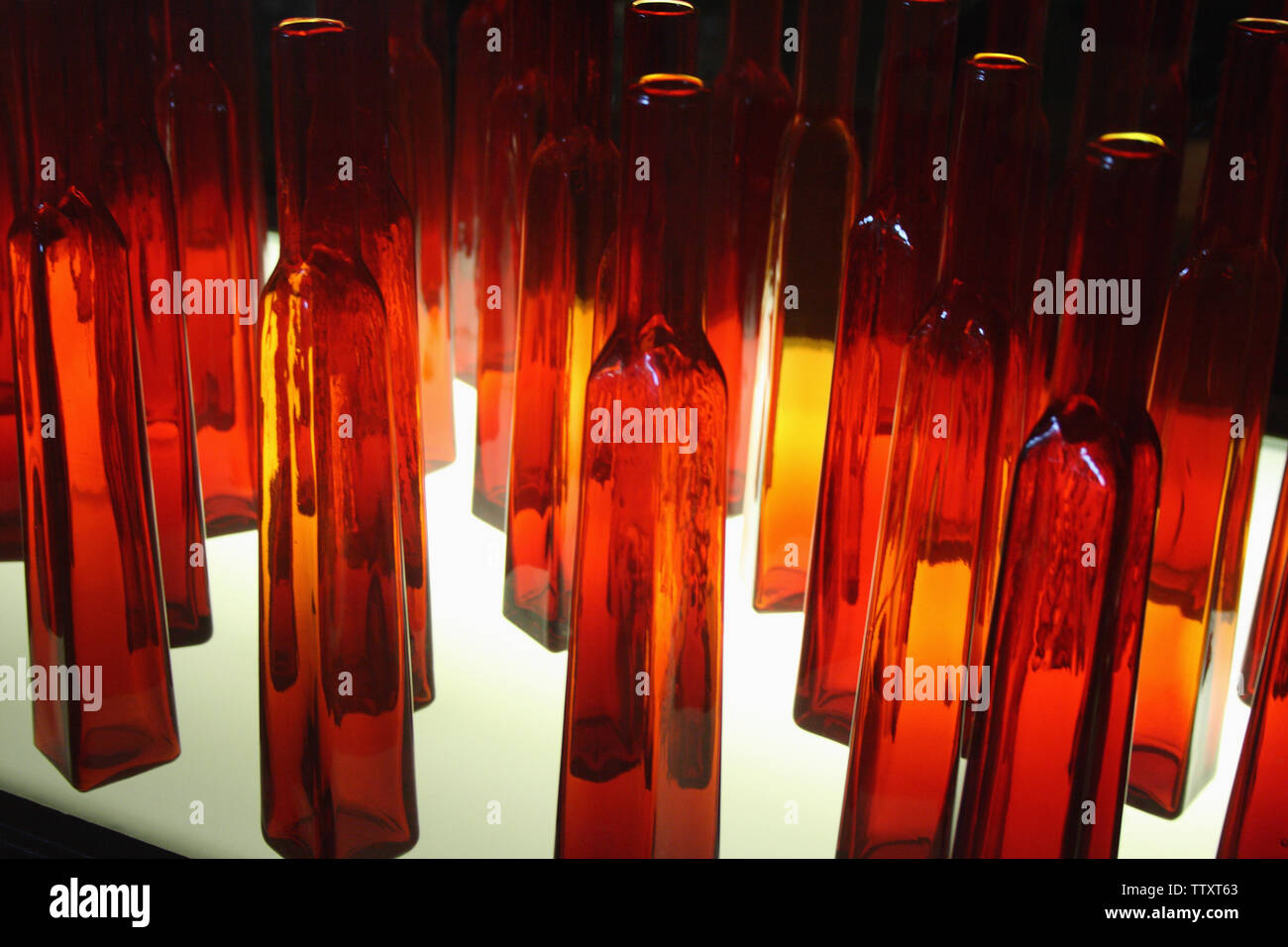 Close up of glassware showpieces Stock Photo