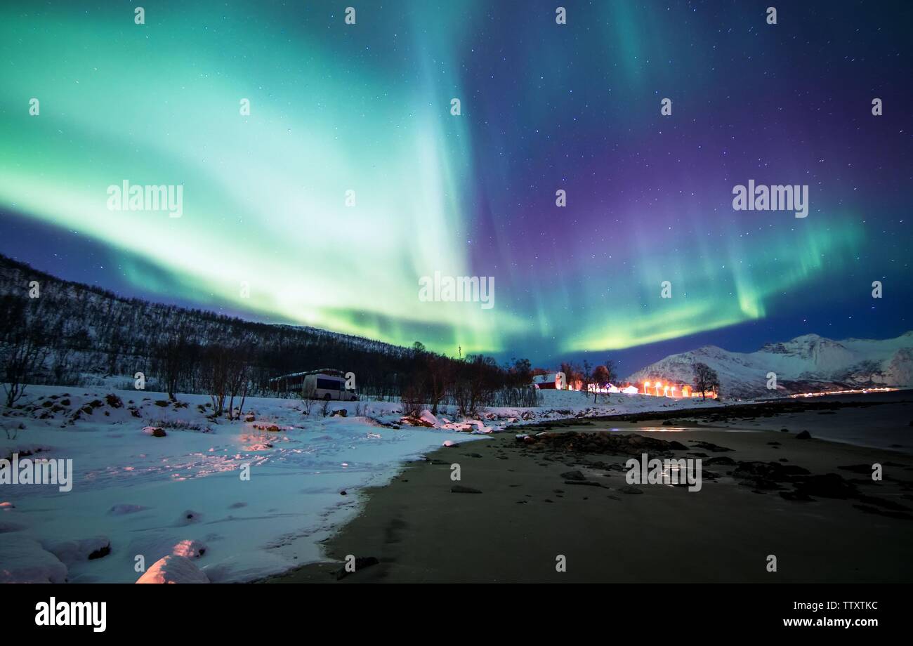 Aurora in Tromso, Norway Stock Photo - Alamy