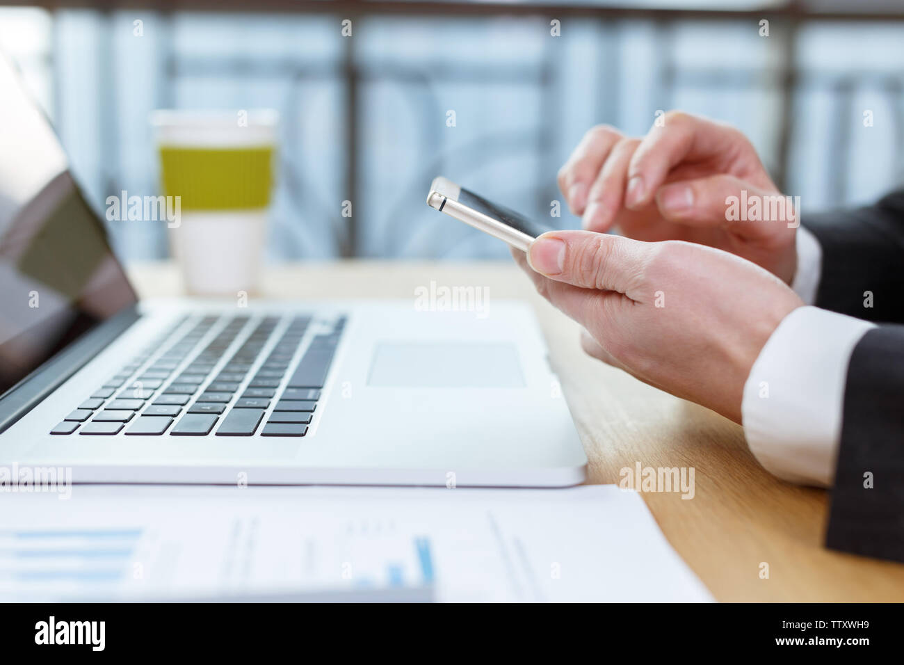 Comment financial reports Stock Photo