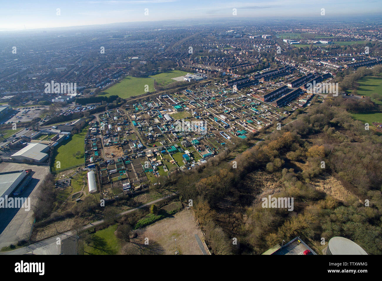 aerial view of Beverley road, kingston upon Hull Stock Photo Alamy