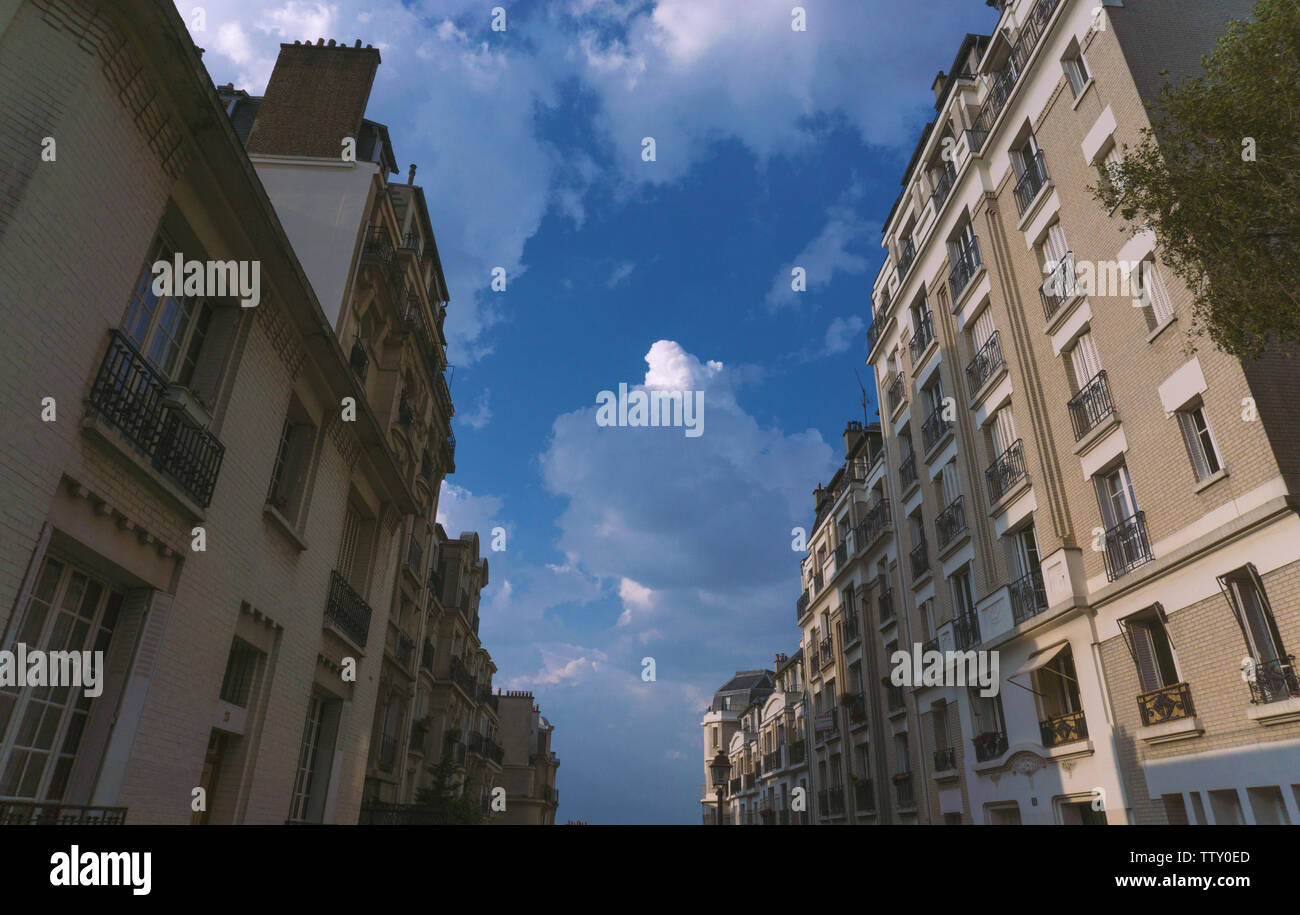 French Street View Stock Photo Alamy