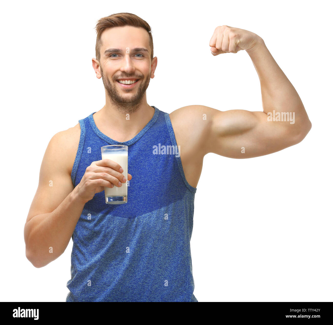 Sporty young man glass hi-res stock photography and images - Alamy