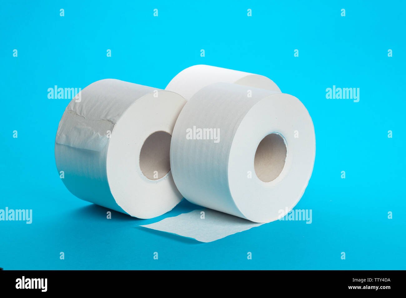 Toilet paper unrolling Stock Photo Alamy