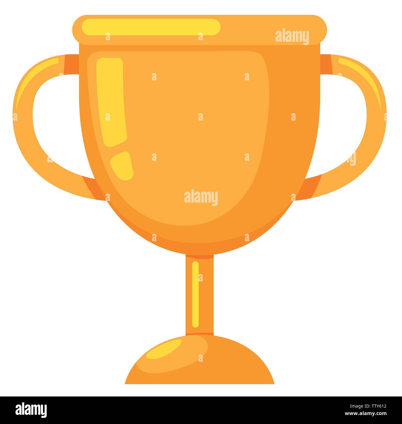 Gold trophy isolated background illustration Stock Vector Image & Art ...