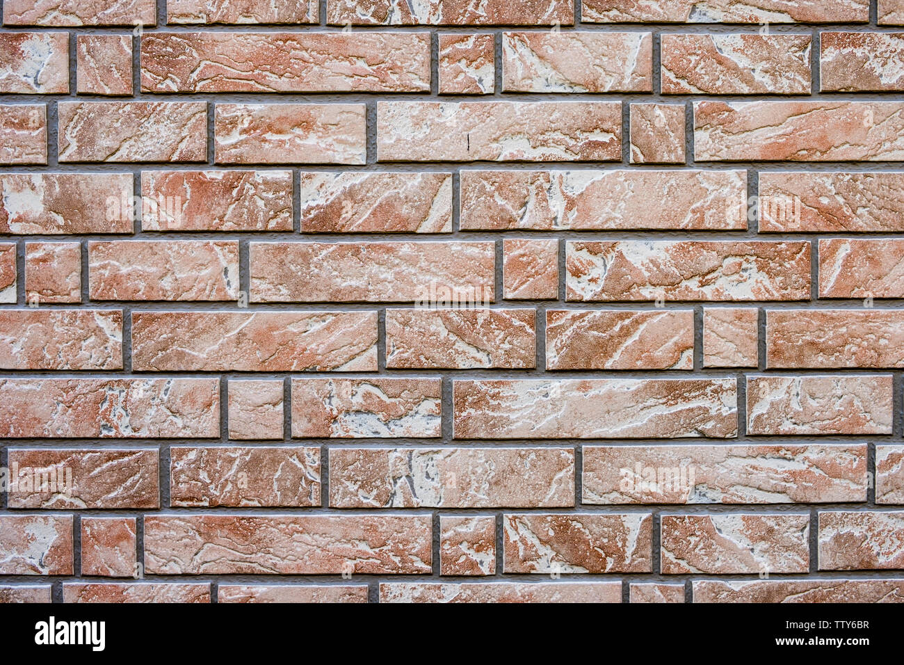 Bricks brown white wall interior design for background Stock Photo