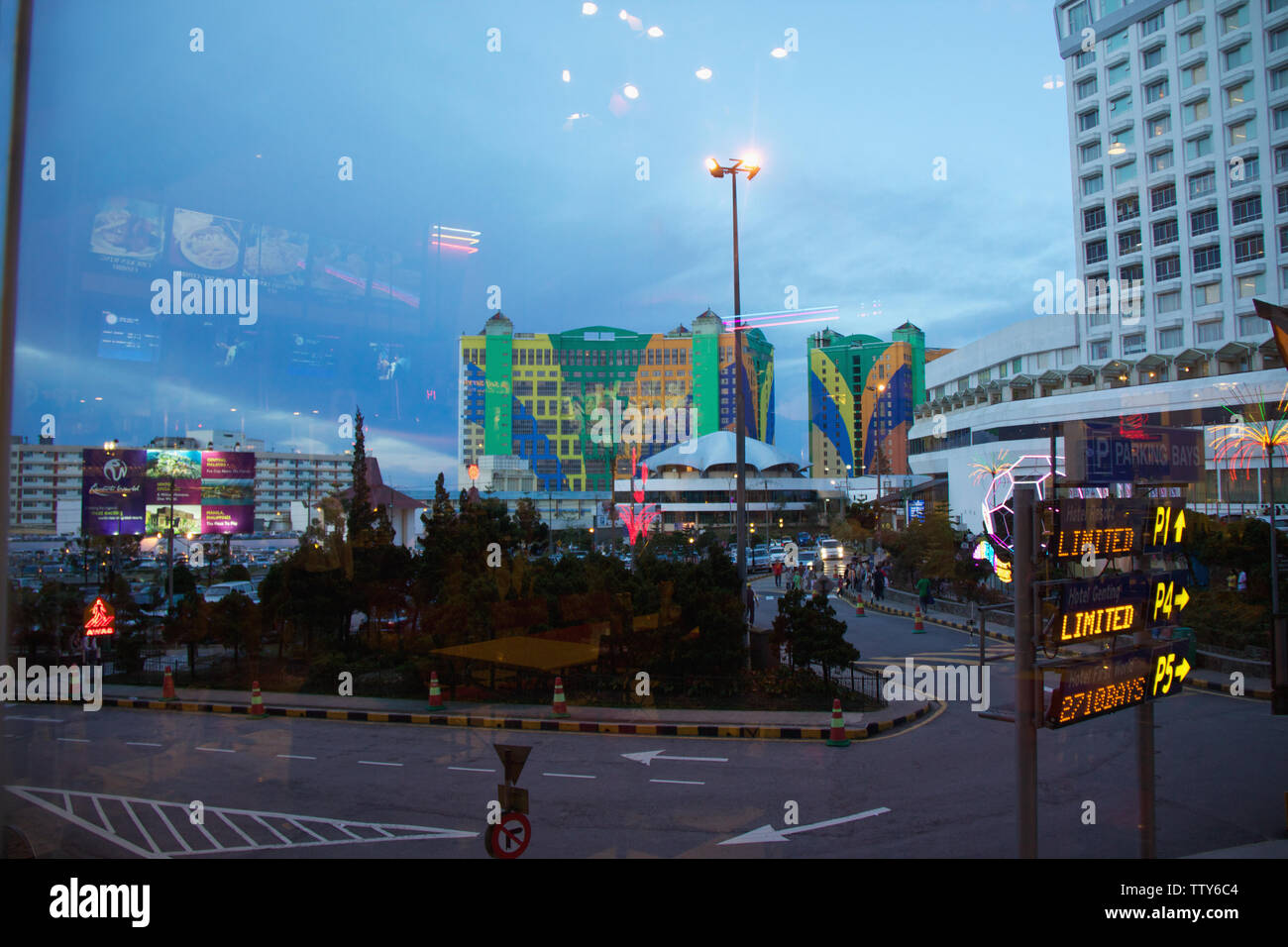 Colorful hotel, Genting Highlands, Pahang, Malaysia Stock Photo