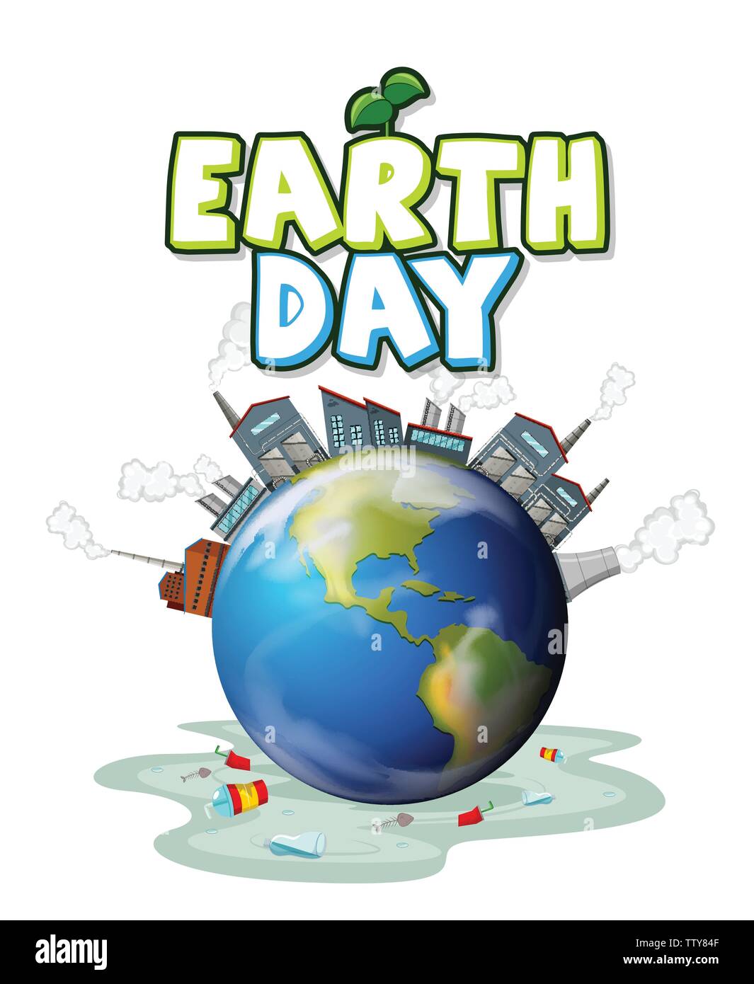 Polluted earth Cut Out Stock Images & Pictures - Alamy