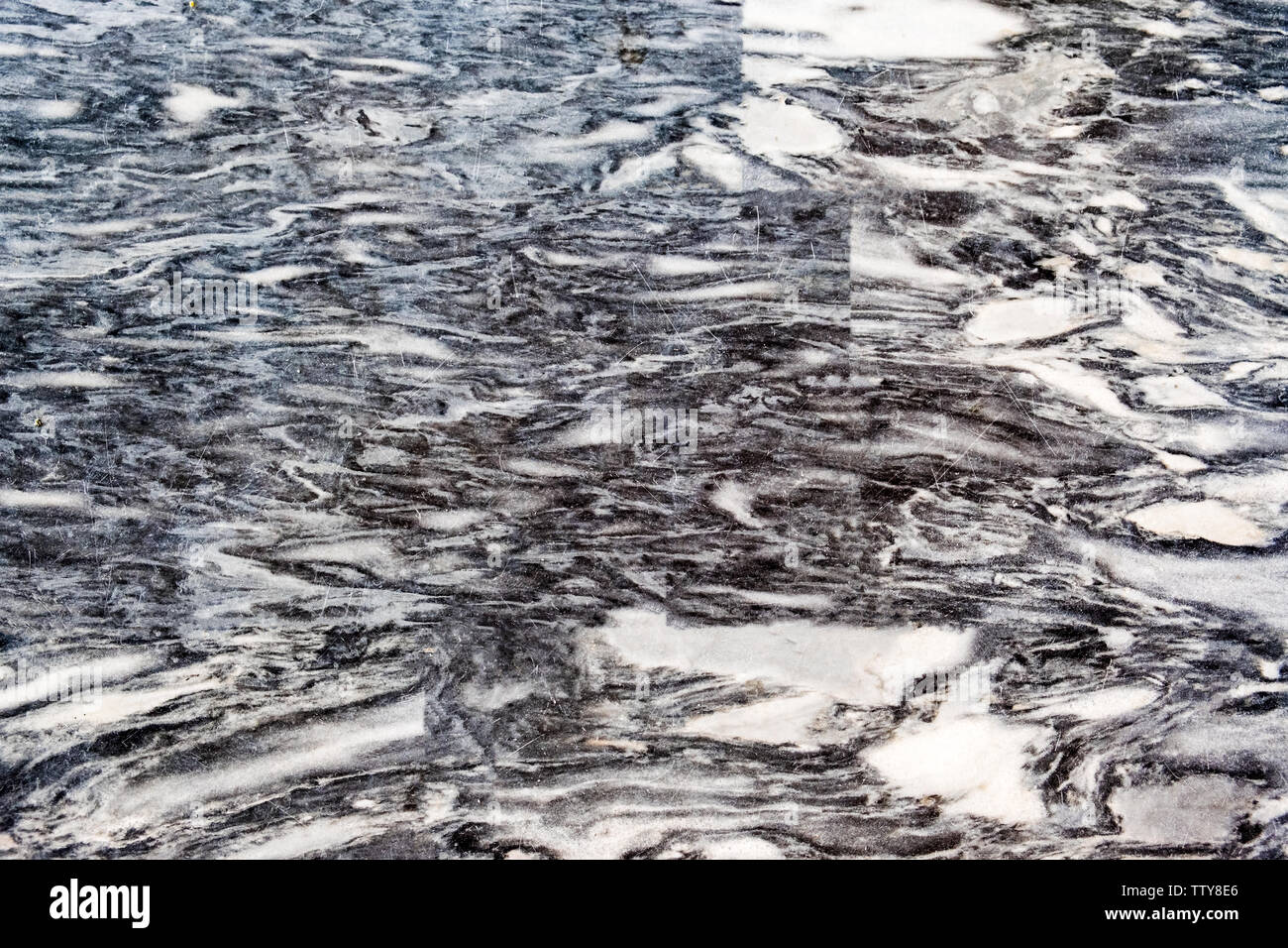 Black white striped marble texture background Stock Photo