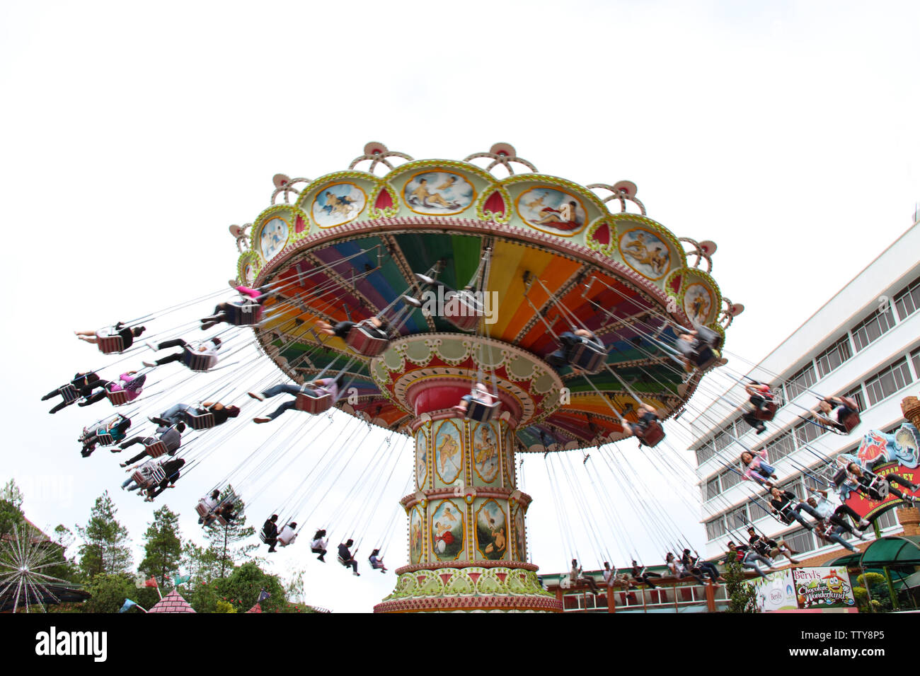 Amusement park ride, Genting Highlands, Malaysia Stock Photo