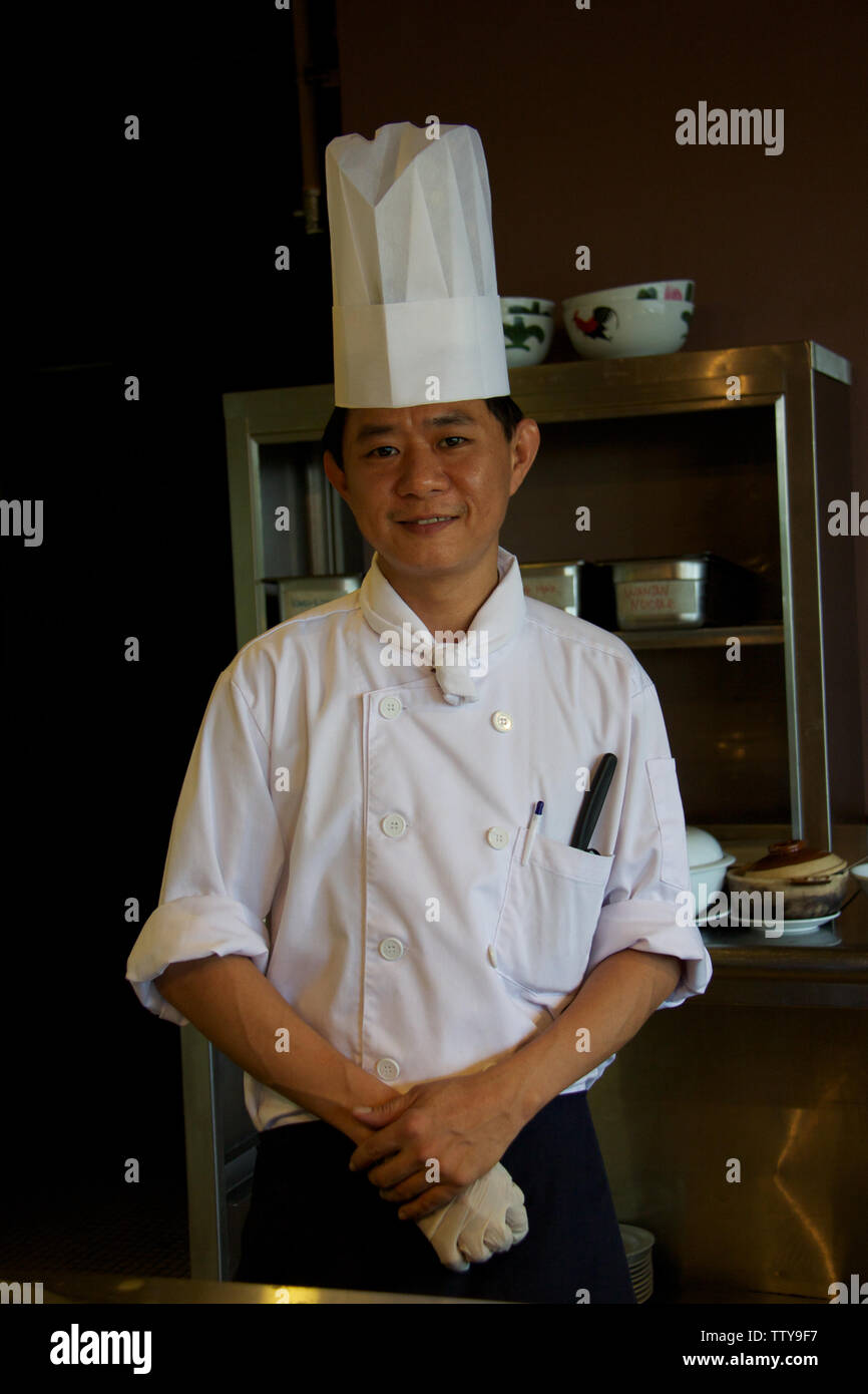 Portrait of a chef, Malaysia Stock Photo