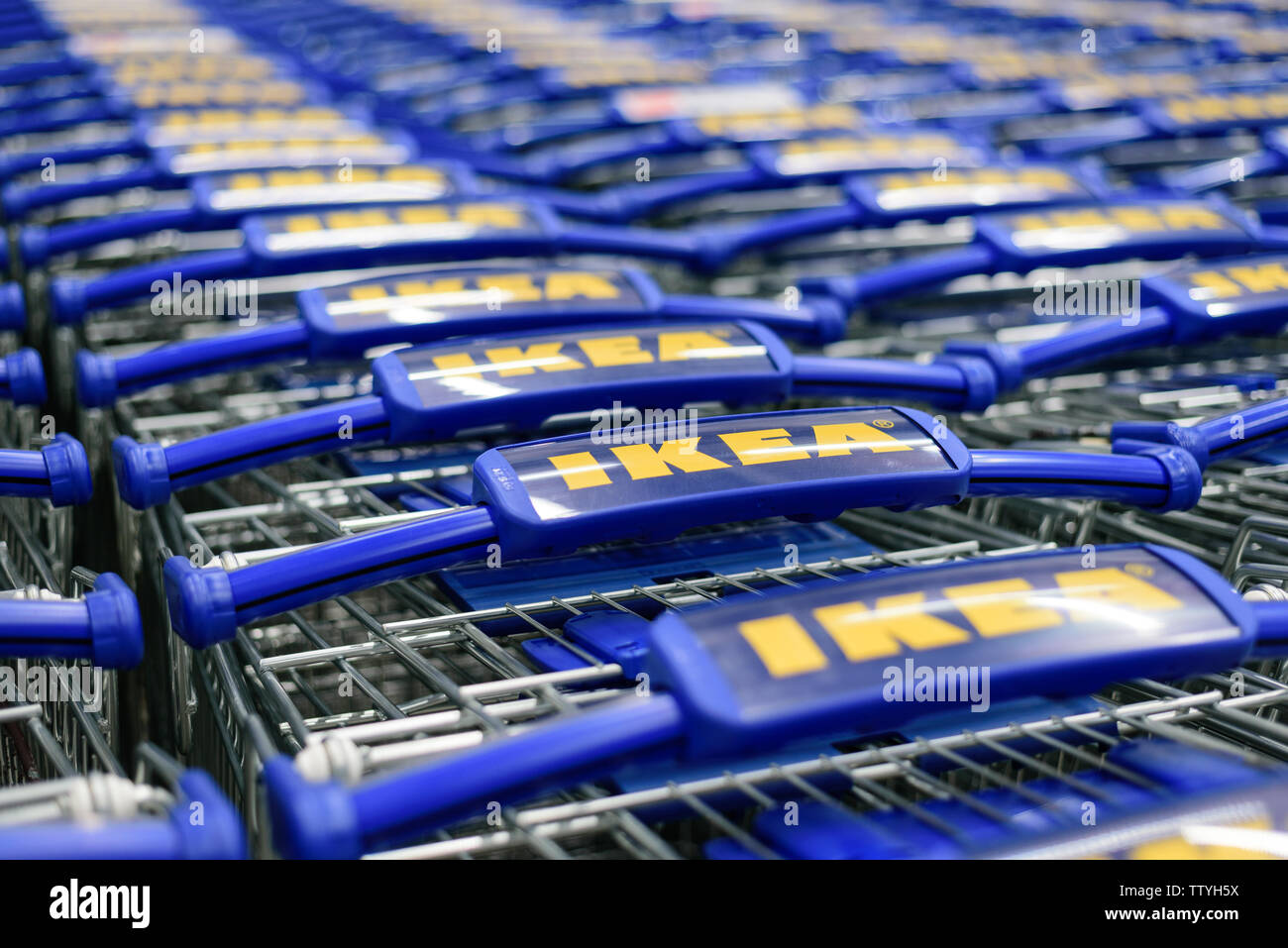 Ikea shopping cart Stock Photo Alamy