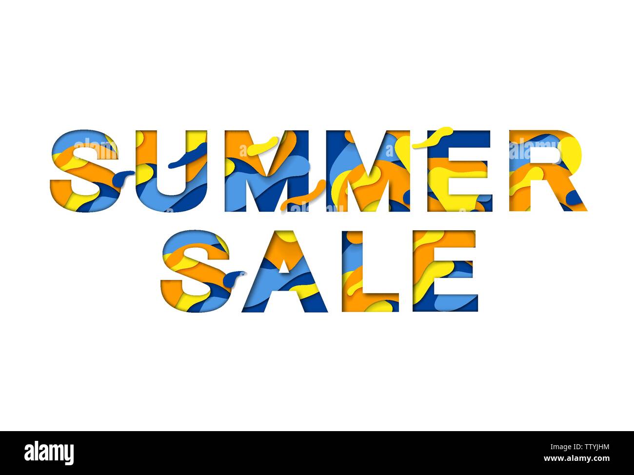 Sale S A L E Paper Cut Colorful Vector Letters Stock Vector Image Art