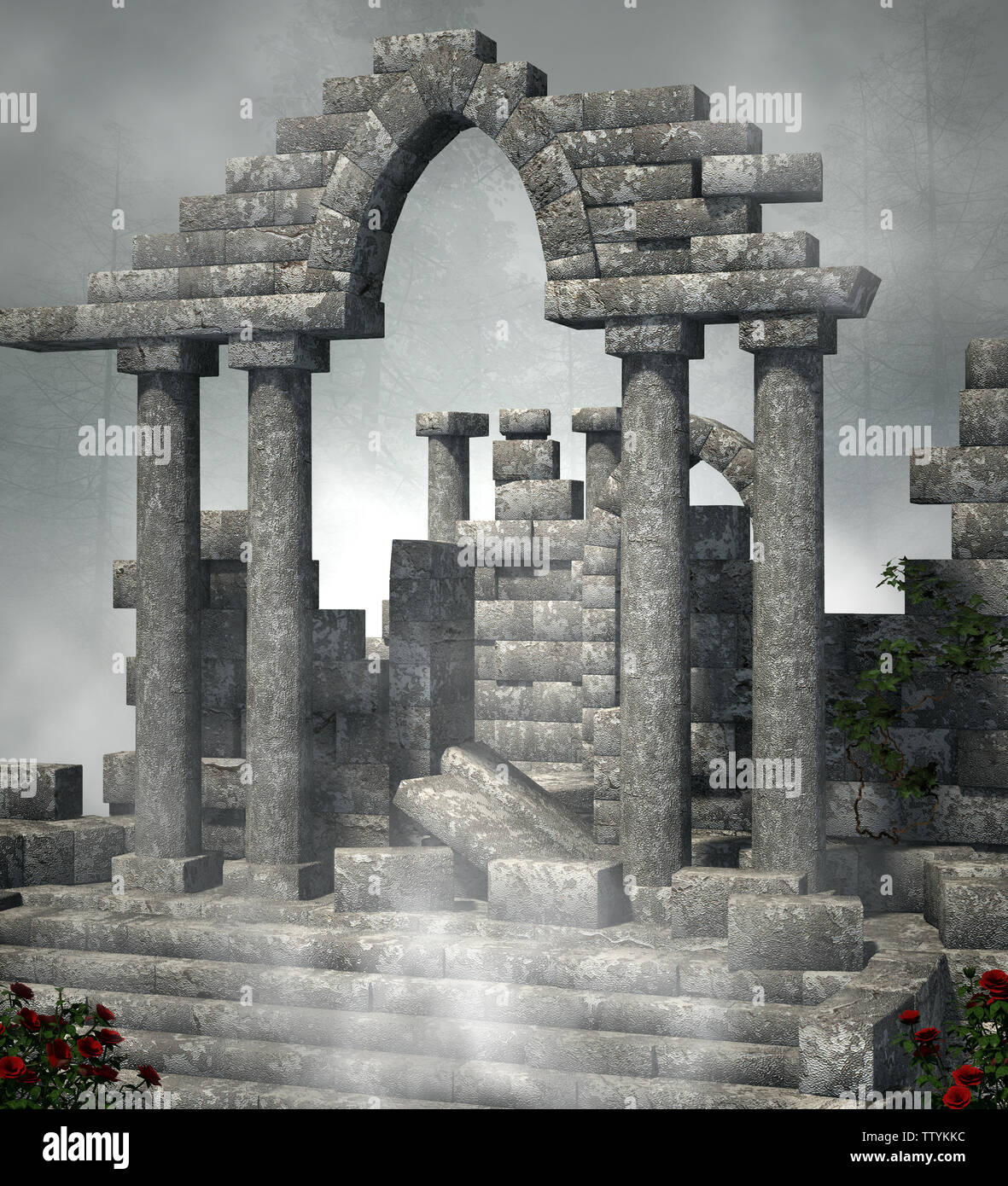 Old temple ruins hi-res stock photography and images - Alamy