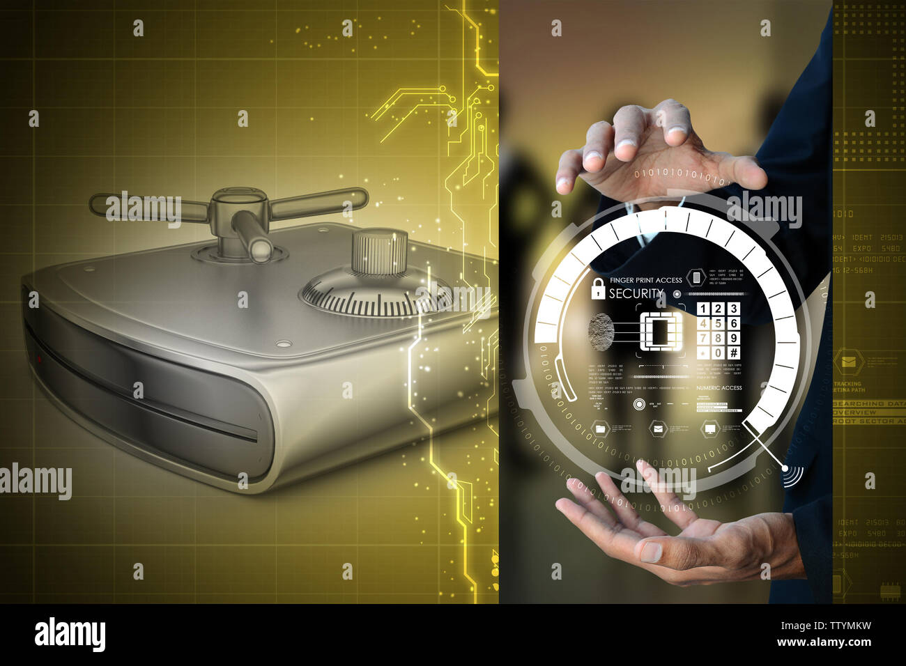 Secure Hard drive Stock Photo Alamy