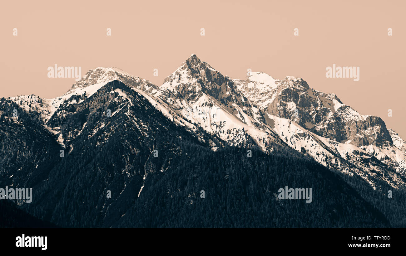landscape in the alps Stock Photo - Alamy