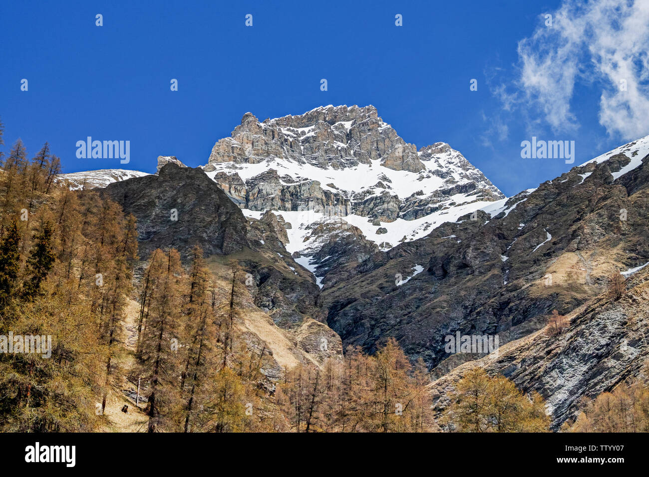mountains landscape alps in europe Stock Photo - Alamy