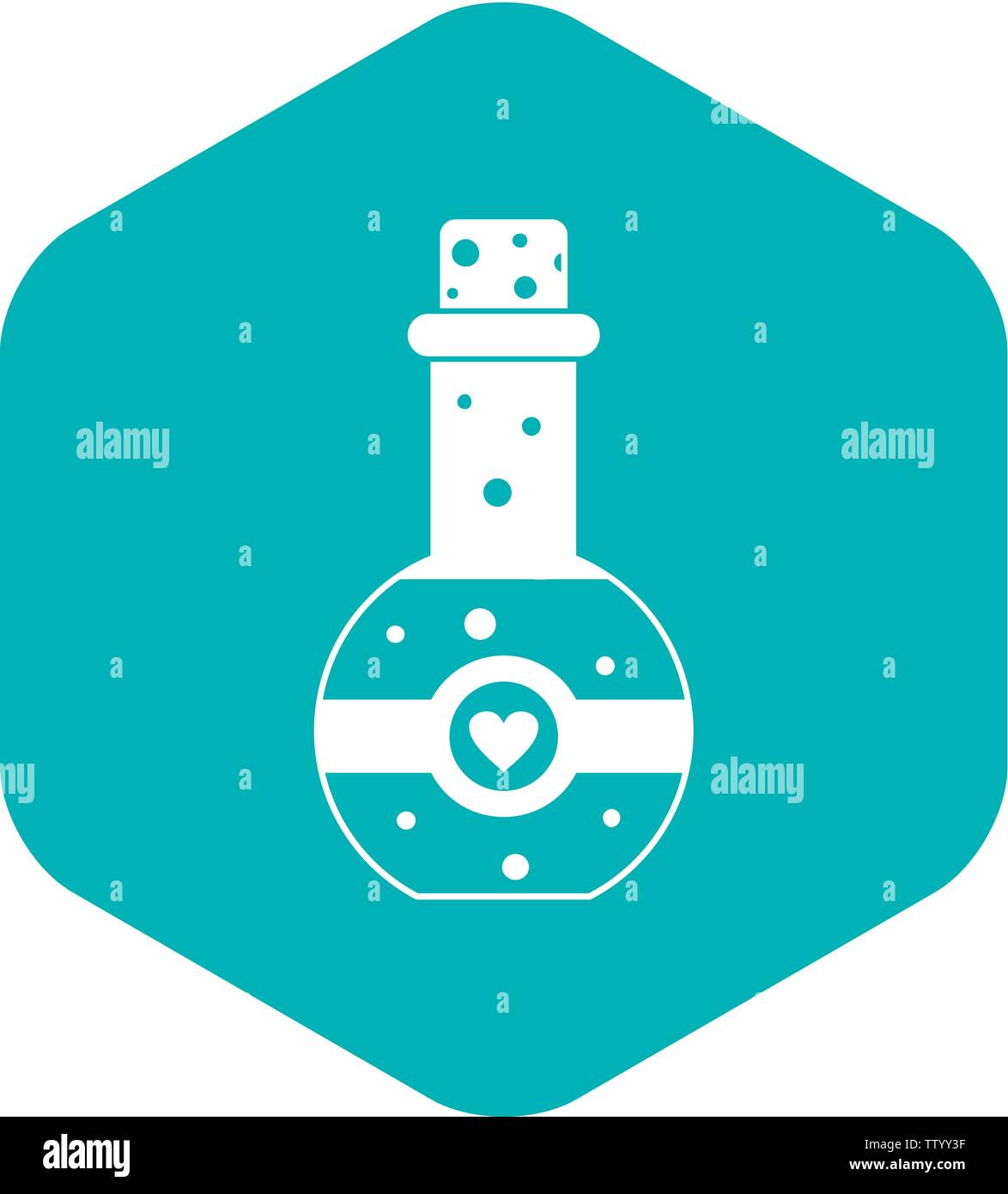 Flask of love elixir icon, simple style Stock Vector Image & Art - Alamy