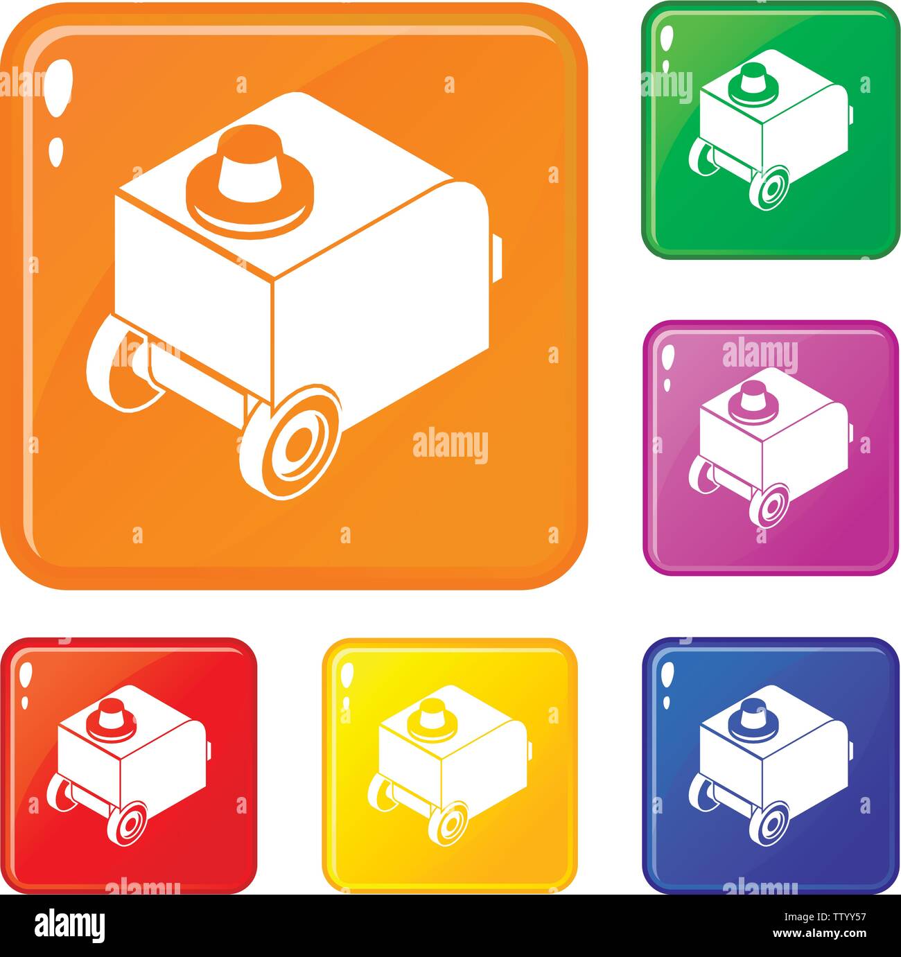 Welding machine icons set vector color Stock Vector Image & Art - Alamy