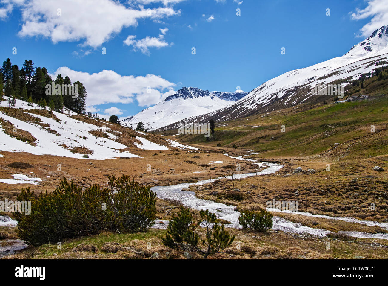 landscape in the alps Stock Photo - Alamy