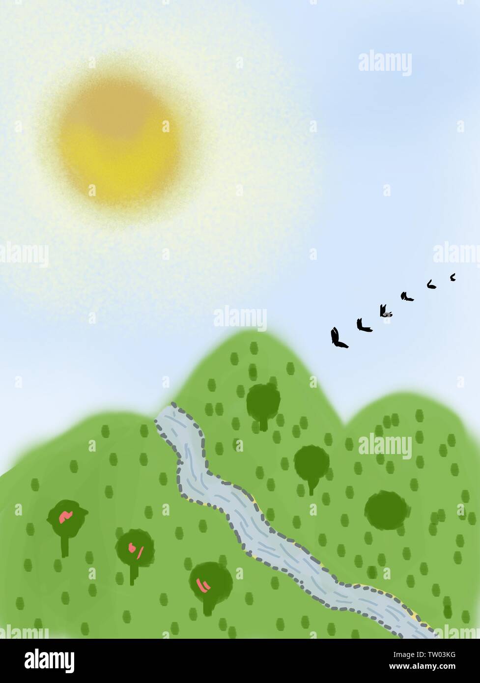 Draw the picture Stock Photo - Alamy