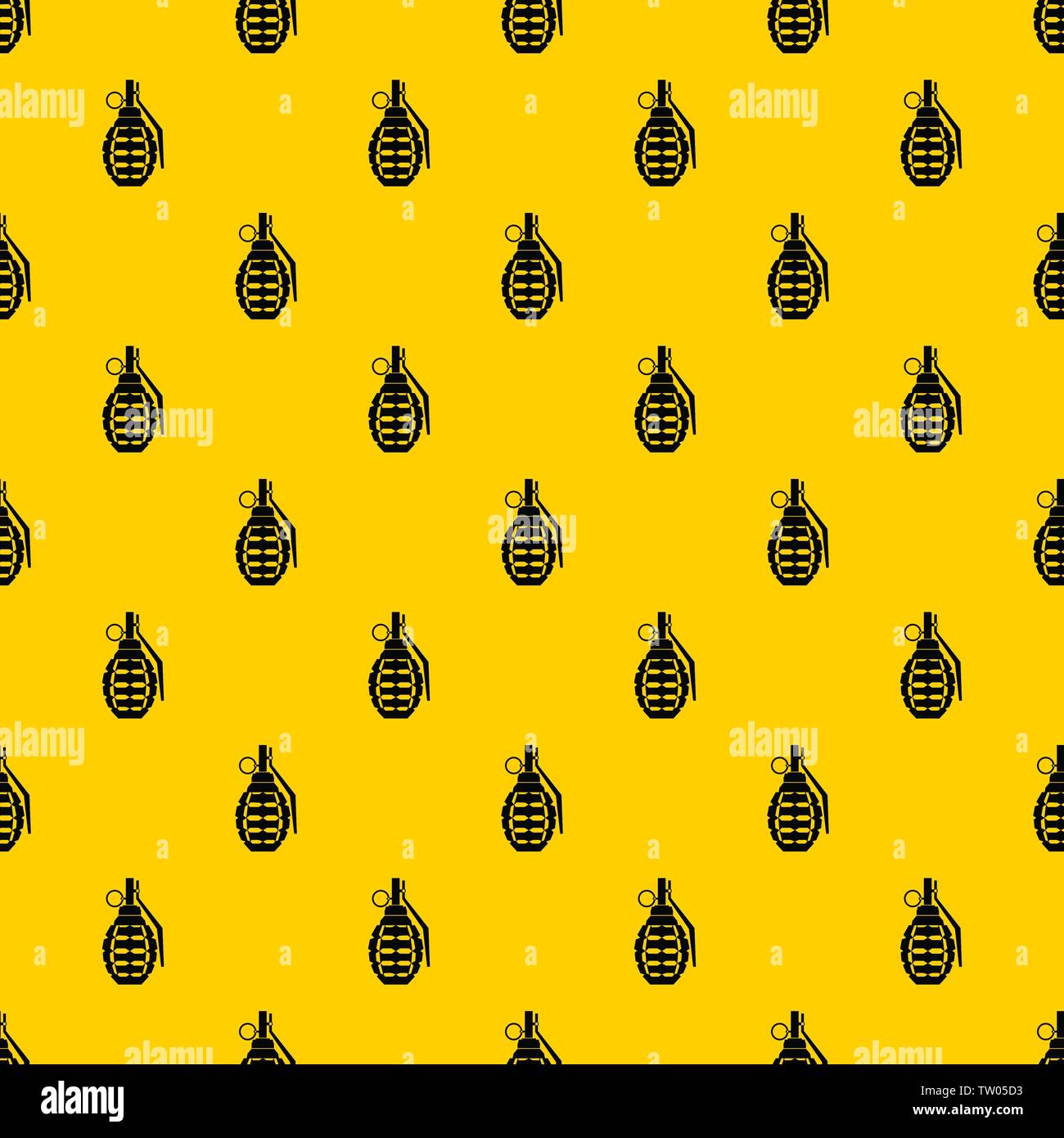 Hand grenade, bomb explosion pattern vector Stock Vector Image & Art ...