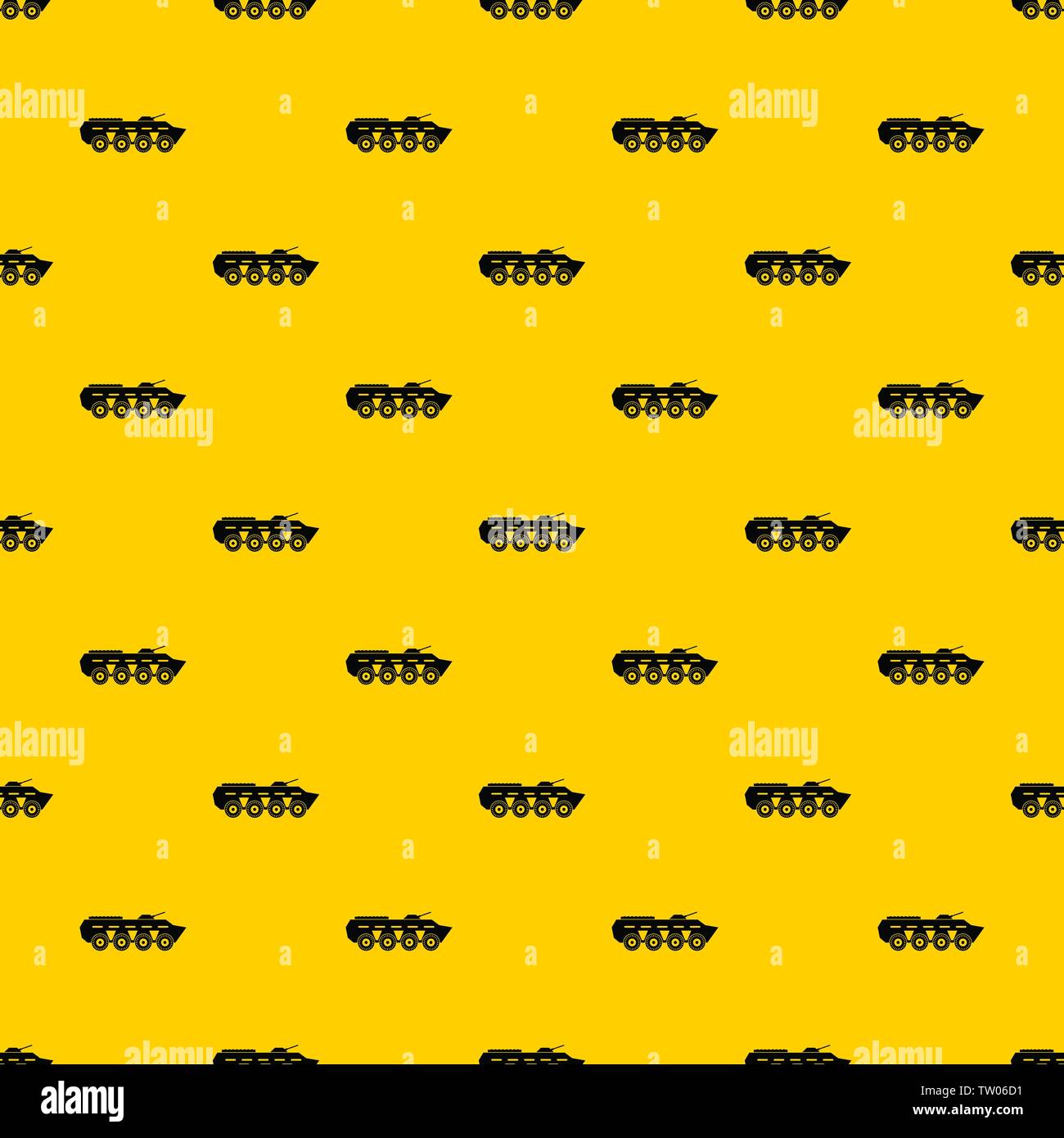 Army battle tank pattern vector Stock Vector