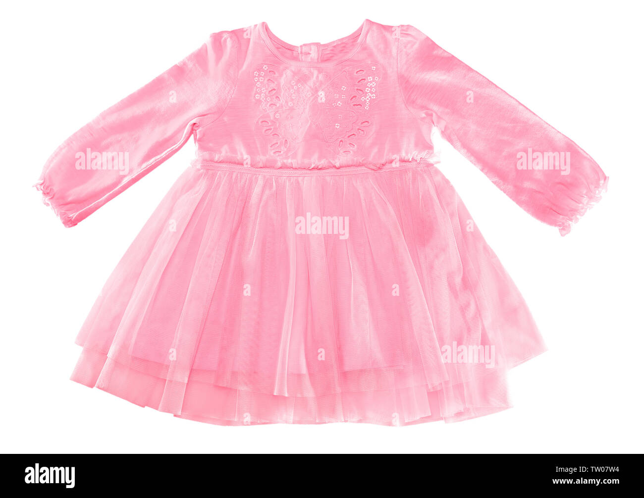 Pink dress isolated on white Stock Photo - Alamy